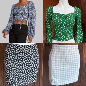 TOPS & SKIRTS 4 Piece Bundle Size XXS, XS, S